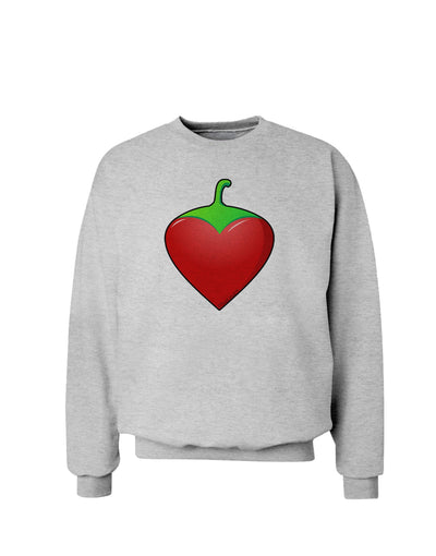 Chili Pepper Heart Sweatshirt-Sweatshirts-TooLoud-AshGray-Small-Davson Sales