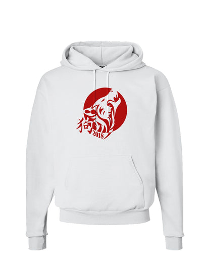 Chinese New Year 2018 Dog Hoodie Sweatshirt by TooLoud-Hoodie-TooLoud-White-Small-Davson Sales