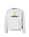 Chirstmas Candle Sweatshirt-Sweatshirts-TooLoud-White-Small-Davson Sales