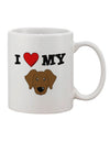 Chocolate Labrador Retriever 11 oz Coffee Mug - A Delight for Dog Lovers by TooLoud-11 OZ Coffee Mug-TooLoud-White-Davson Sales