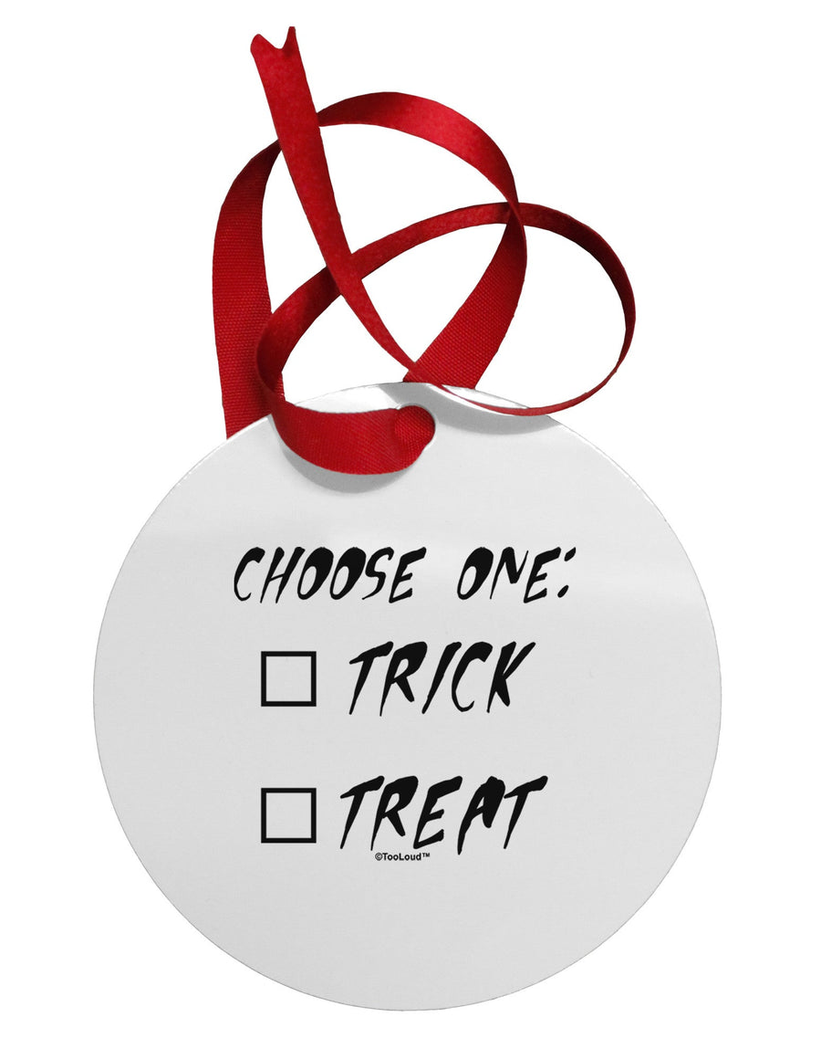 Choose One Unchecked Circular Metal Ornament-Ornament-TooLoud-White-Davson Sales