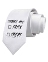 Choose One Unchecked Printed White Necktie