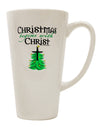 Christ-inspired Conical Latte Coffee Mug - Perfect for Starting Your Day with Faith - TooLoud-Conical Latte Mug-TooLoud-White-Davson Sales