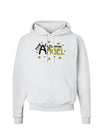 Christmas Angel Text Hoodie Sweatshirt-Hoodie-TooLoud-White-Small-Davson Sales