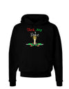 Christmas Candle with Text Dark Hoodie Sweatshirt-Hoodie-TooLoud-Black-Small-Davson Sales