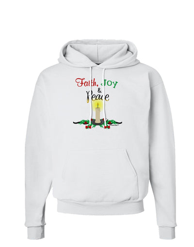 Christmas Candle with Text Hoodie Sweatshirt-Hoodie-TooLoud-White-Small-Davson Sales