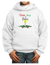 Christmas Candle with Text Youth Hoodie Pullover Sweatshirt-Youth Hoodie-TooLoud-White-XS-Davson Sales