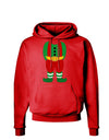 Christmas Elf Boy Character Body Dark Hoodie Sweatshirt-Hoodie-TooLoud-Red-Small-Davson Sales