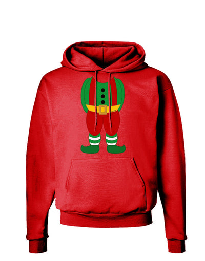 Christmas Elf Boy Character Body Dark Hoodie Sweatshirt-Hoodie-TooLoud-Red-Small-Davson Sales