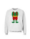 Christmas Elf Boy Character Body Sweatshirt-Sweatshirts-TooLoud-White-Small-Davson Sales