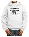 Christmas Joy BnW Youth Hoodie Pullover Sweatshirt-Youth Hoodie-TooLoud-White-XS-Davson Sales