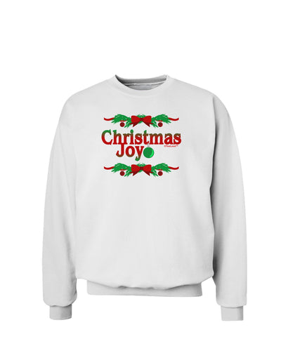 Christmas Joy Color Sweatshirt-Sweatshirts-TooLoud-White-Small-Davson Sales