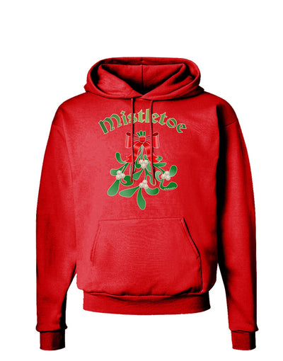 Christmas Kiss Mistletoe Dark Hoodie Sweatshirt-Hoodie-TooLoud-Red-Small-Davson Sales