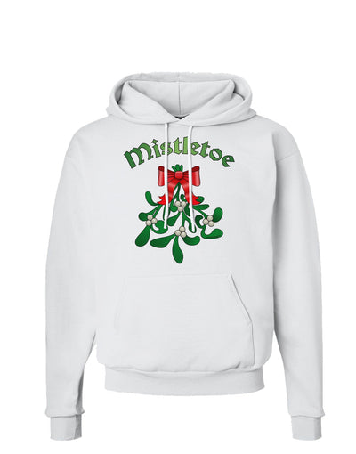 Christmas Kiss Mistletoe Hoodie Sweatshirt-Hoodie-TooLoud-White-Small-Davson Sales