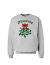 Christmas Kiss Mistletoe Sweatshirt-Sweatshirts-TooLoud-AshGray-Small-Davson Sales