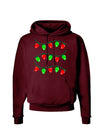 Christmas Lights Red and Green Dark Hoodie Sweatshirt-Hoodie-TooLoud-Maroon-Small-Davson Sales