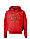 Christmas Lights Red and Green Dark Hoodie Sweatshirt-Hoodie-TooLoud-Red-Small-Davson Sales