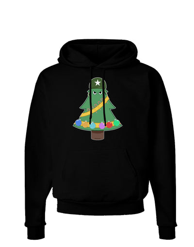 Christmas Tree Armed Design Dark Hoodie Sweatshirt-Hoodie-TooLoud-Black-Small-Davson Sales