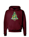 Christmas Tree Armed Design Dark Hoodie Sweatshirt-Hoodie-TooLoud-Maroon-Small-Davson Sales