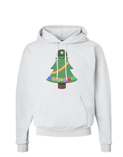 Christmas Tree Armed Design Hoodie Sweatshirt-Hoodie-TooLoud-White-Small-Davson Sales