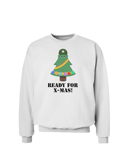 Christmas Tree - Ready for X-Mas Sweatshirt-Sweatshirts-TooLoud-White-Small-Davson Sales