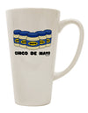 Cinco de Mayo Celebration - Exquisite 16 Ounce Conical Latte Coffee Mug Collection by TooLoud-Conical Latte Mug-TooLoud-White-Davson Sales