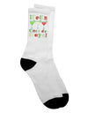 Cinco de Mayo Celebration: Vibrant Mexican Flag Colors Adult Crew Socks - by TooLoud-Socks-TooLoud-White-Ladies-4-6-Davson Sales