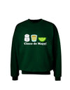 Cinco de Mayo Design - Salt Tequila Lime Adult Dark Sweatshirt by TooLoud-Sweatshirts-TooLoud-Deep-Forest-Green-Small-Davson Sales