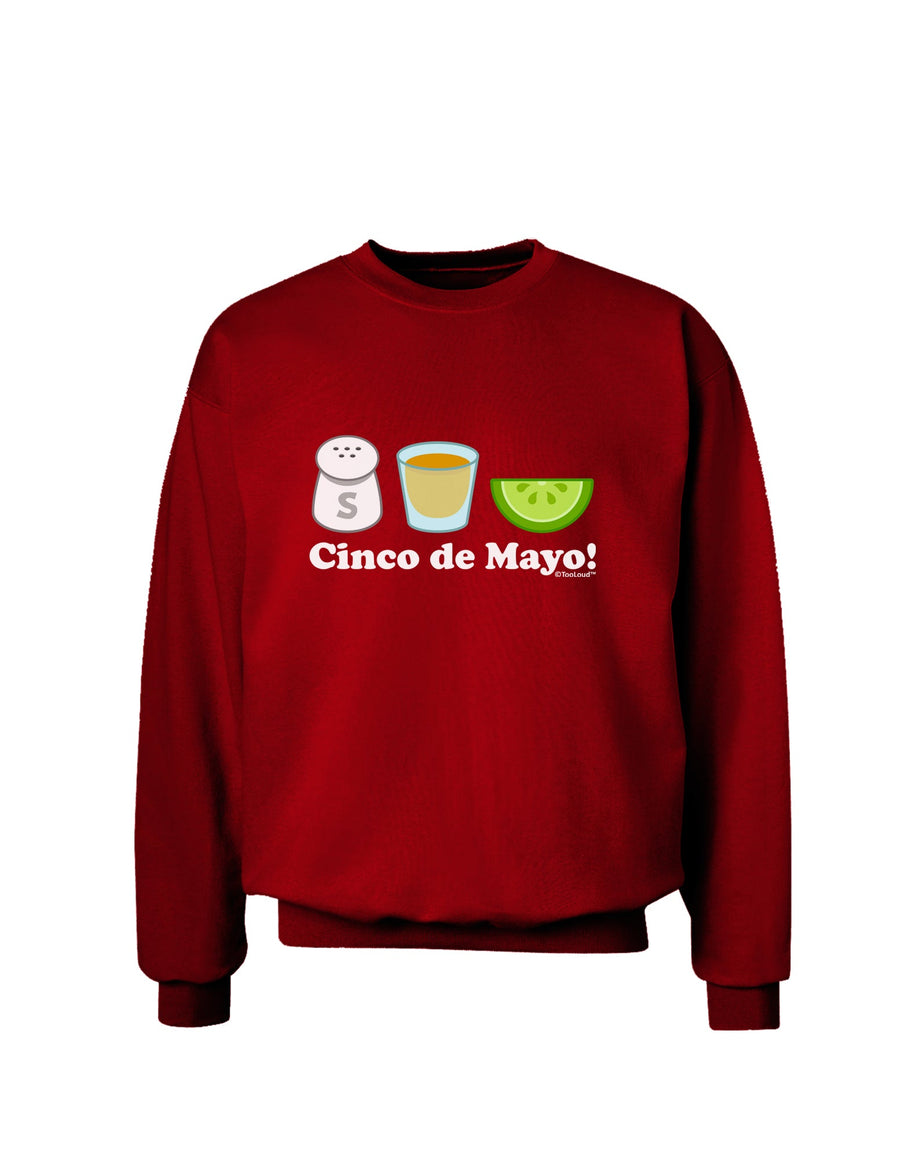 Cinco de Mayo Design - Salt Tequila Lime Adult Dark Sweatshirt by TooLoud-Sweatshirts-TooLoud-Black-Small-Davson Sales