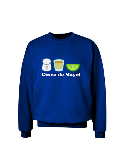 Cinco de Mayo Design - Salt Tequila Lime Adult Dark Sweatshirt by TooLoud-Sweatshirts-TooLoud-Deep-Royal-Blue-Small-Davson Sales