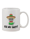 Cinco De Mayo Inspired 11 oz Coffee Mug - Expertly Crafted by TooLoud-11 OZ Coffee Mug-TooLoud-White-Davson Sales