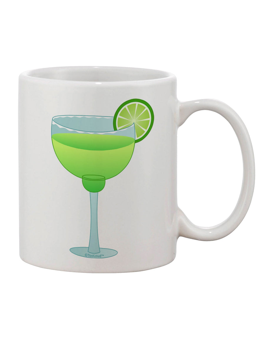 Cinco de Mayo Inspired Green Margarita with Lime - Exquisite 11 oz Coffee Mug by TooLoud-11 OZ Coffee Mug-TooLoud-White-Davson Sales