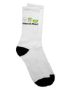 Cinco de Mayo Inspired Salt Tequila Lime Adult Crew Socks - by TooLoud-Socks-TooLoud-White-Ladies-4-6-Davson Sales