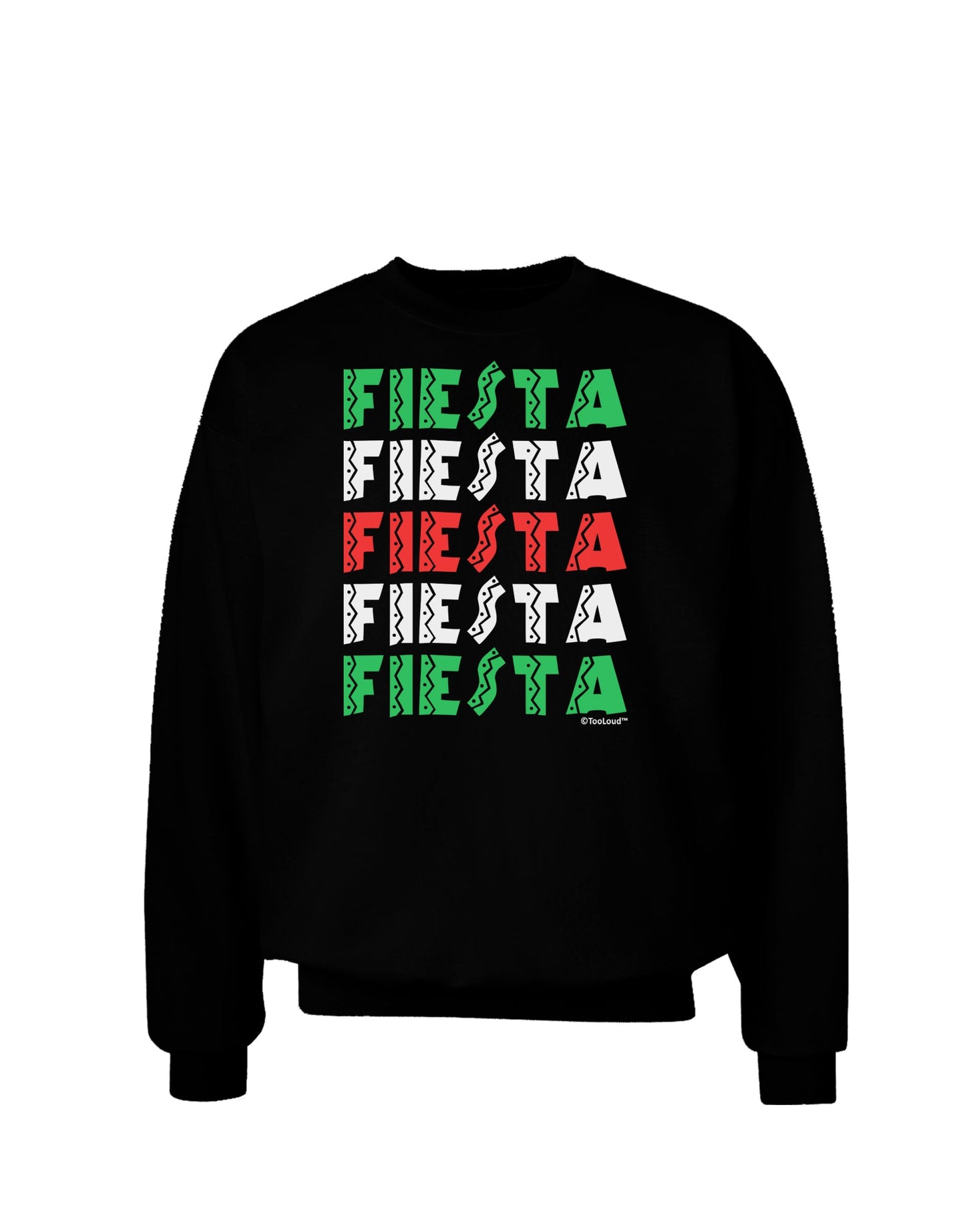 Cinco Fiestas Adult Dark Sweatshirt by TooLoud-Sweatshirts-TooLoud-Black-Small-Davson Sales