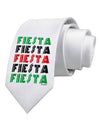 Cinco Fiestas Printed White Necktie by TooLoud