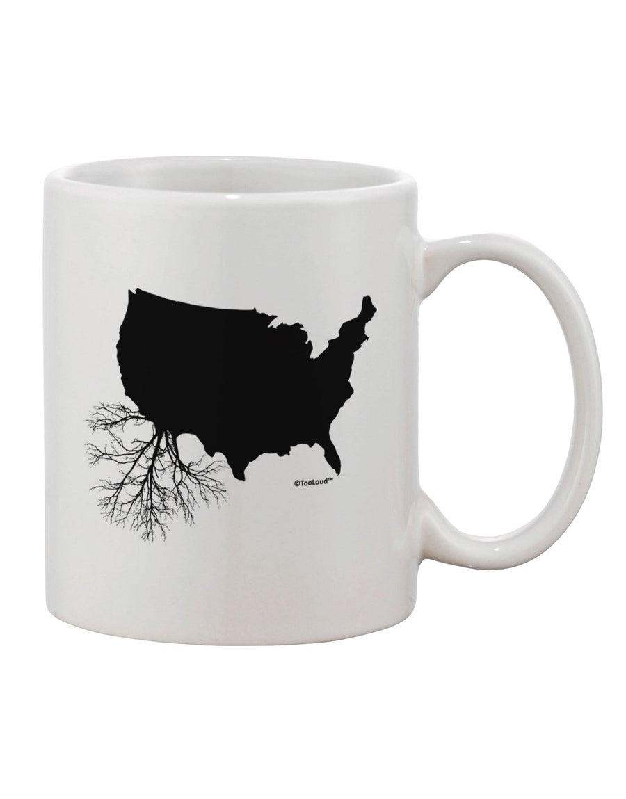 Classic American Roots Design Printed 11 oz Coffee Mug - Expertly Crafted by TooLoud-11 OZ Coffee Mug-TooLoud-White-Davson Sales