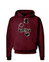 Classy Tophat Mustache Pipe and Monocle Dark Hoodie Sweatshirt-Hoodie-TooLoud-Maroon-Small-Davson Sales