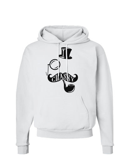 Classy Tophat Mustache Pipe and Monocle Hoodie Sweatshirt-Hoodie-TooLoud-White-Small-Davson Sales