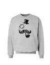 Classy Tophat Mustache Pipe and Monocle Sweatshirt-Sweatshirts-TooLoud-AshGray-Small-Davson Sales