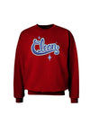 Clean Text Adult Dark Sweatshirt-Sweatshirts-TooLoud-Deep-Red-Small-Davson Sales