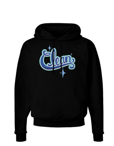 Clean Text Dark Hoodie Sweatshirt-Hoodie-TooLoud-Black-Small-Davson Sales