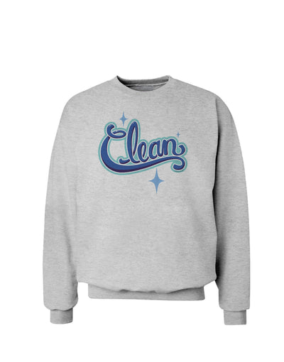 Clean Text Sweatshirt-Sweatshirts-TooLoud-AshGray-Small-Davson Sales