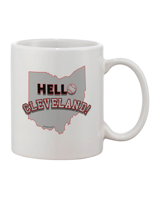 Cleveland-inspired Printed 11 oz Coffee Mug - Expertly Crafted Drinkware TooLoud-11 OZ Coffee Mug-TooLoud-White-Davson Sales