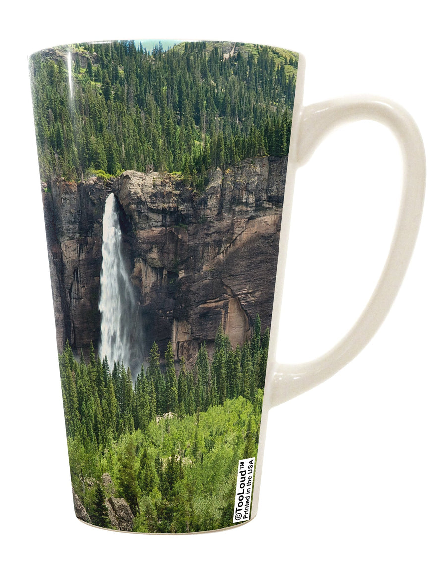 Cliffs 16 Ounce Conical Latte Coffee Mug All Over Print - Crafted for Nature Enthusiasts by a Drinkware Expert-Conical Latte Mug-TooLoud-White-Davson Sales