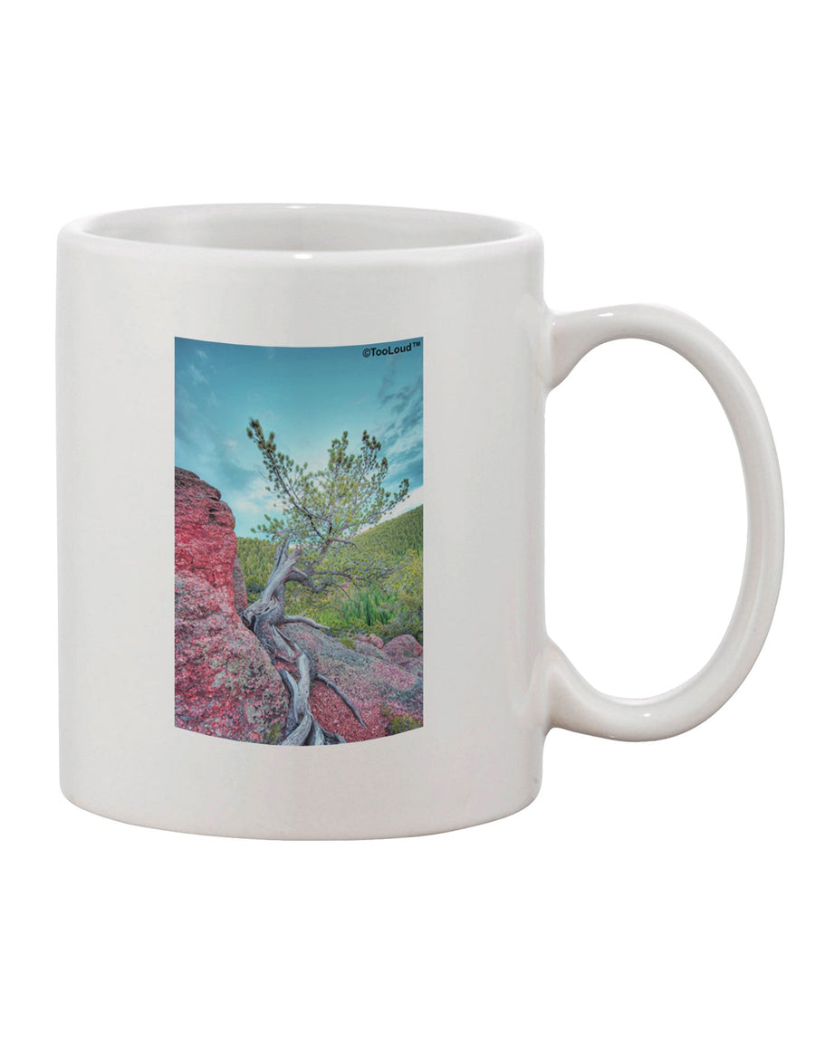 Cliffside Tree Printed 11 oz Coffee Mug - A Refined Drinkware Essential-11 OZ Coffee Mug-TooLoud-White-Davson Sales