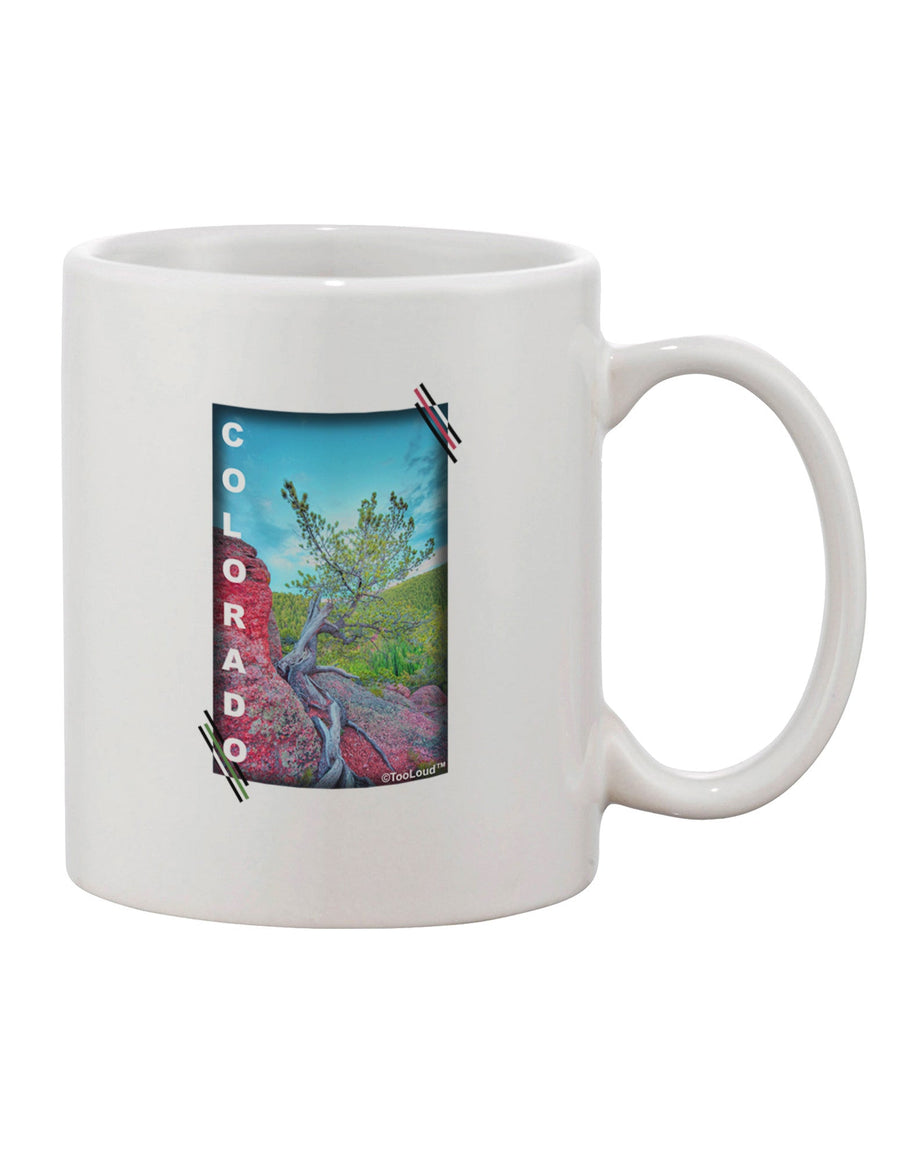 Cliffside Tree Text Printed 11 oz Coffee Mug - Perfect for Beverage Enthusiasts-11 OZ Coffee Mug-TooLoud-White-Davson Sales