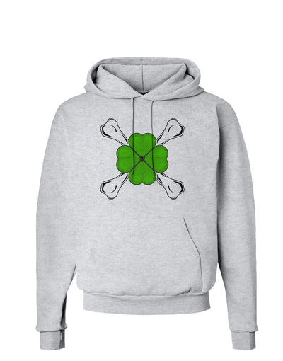 Clover and Crossbones Hoodie Sweatshirt by TooLoud-Hoodie-TooLoud-AshGray-Small-Davson Sales