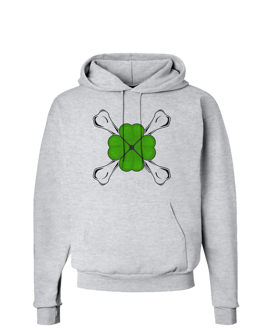 Clover and Crossbones Hoodie Sweatshirt by TooLoud-Hoodie-TooLoud-White-Small-Davson Sales