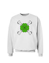 Clover and Crossbones Sweatshirt by TooLoud-Sweatshirts-TooLoud-White-Small-Davson Sales