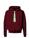 Clover Pattern Tie St Patrick's Day Dark Hoodie Sweatshirt-Hoodie-TooLoud-Maroon-Small-Davson Sales